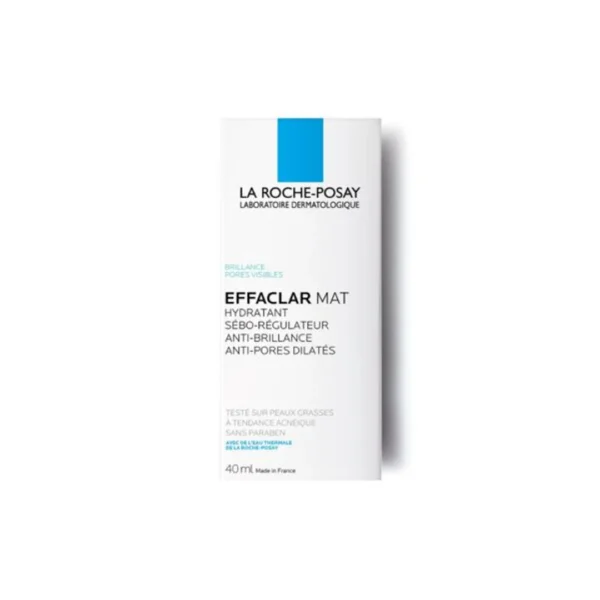 La Roche-Posay Effaclar Mat Hydratant Sébo-Régulateur Peau Grasse et Sensible | 40ml