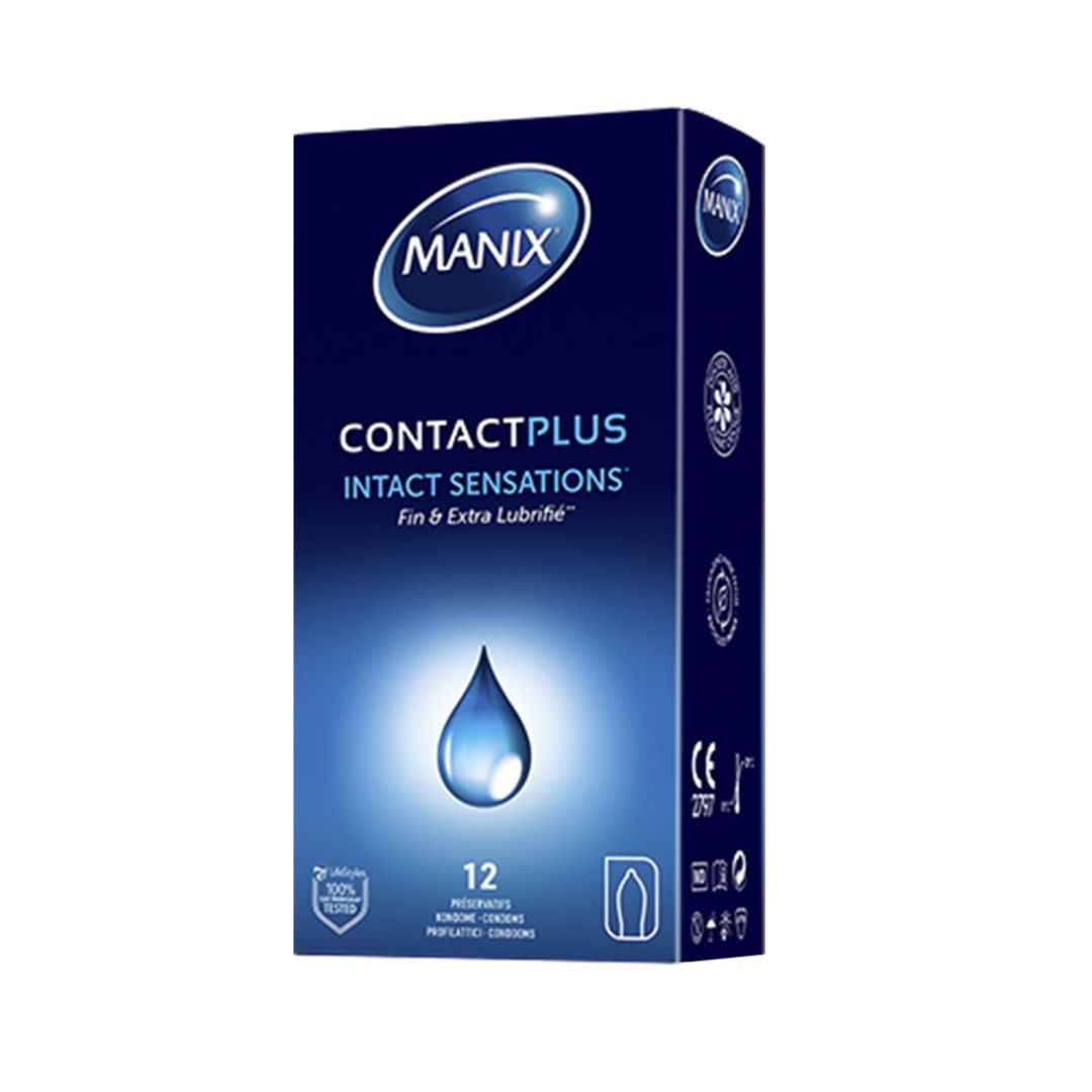 Manix Contact Plus Boîte 12 – Préservatifs Extra-Fins