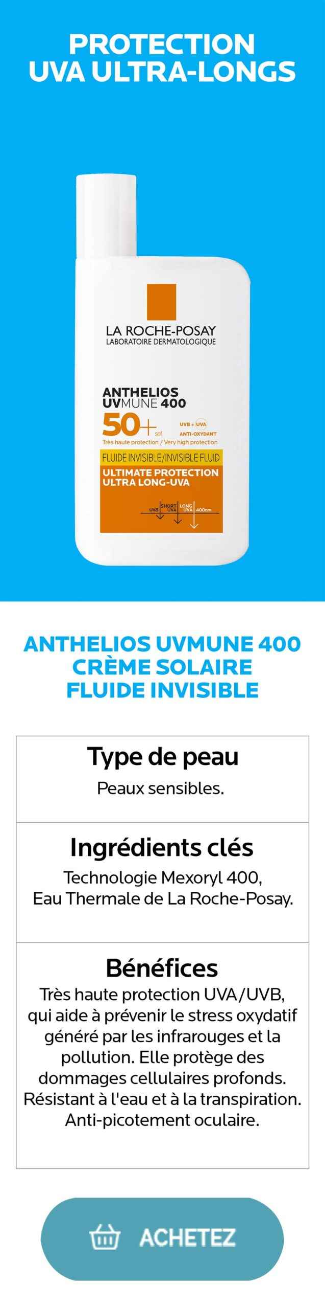 La Roche-Posay Anthelios XL Crème Solaire Matifiante Invisible SPF50+